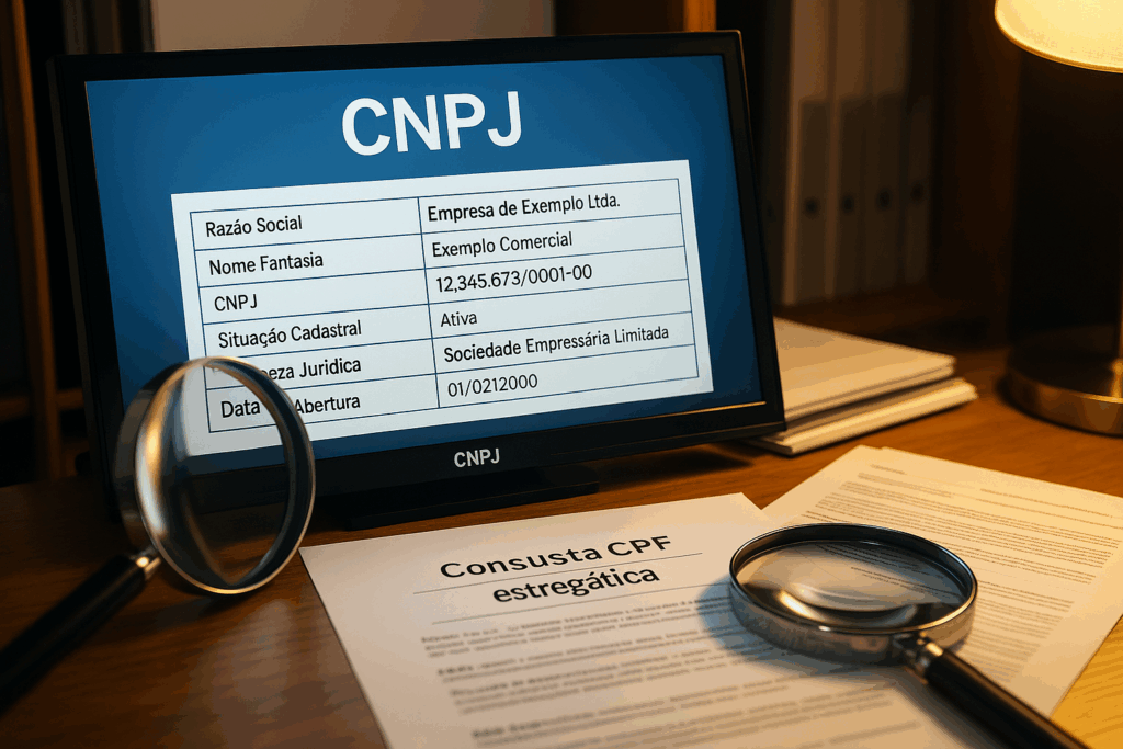 O que consultar no CNPJ