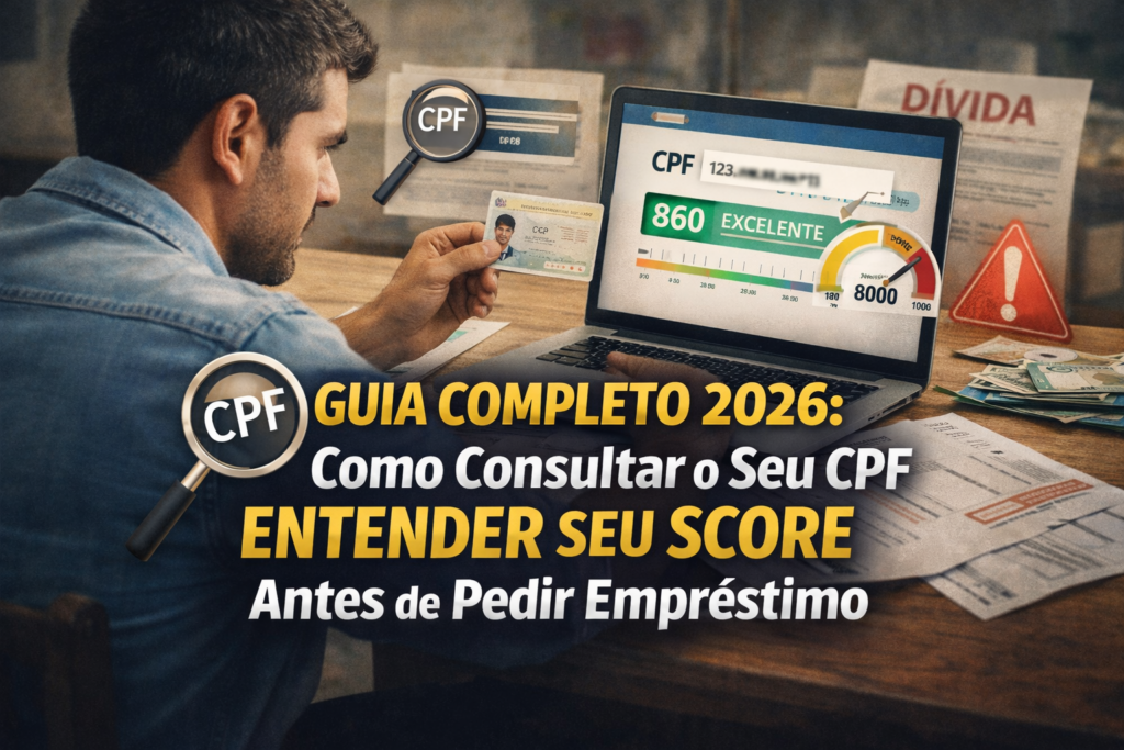 Guia Completo 2026: Como Consultar o Seu CPF e Entender Seu Score Antes de Pedir Empréstimo