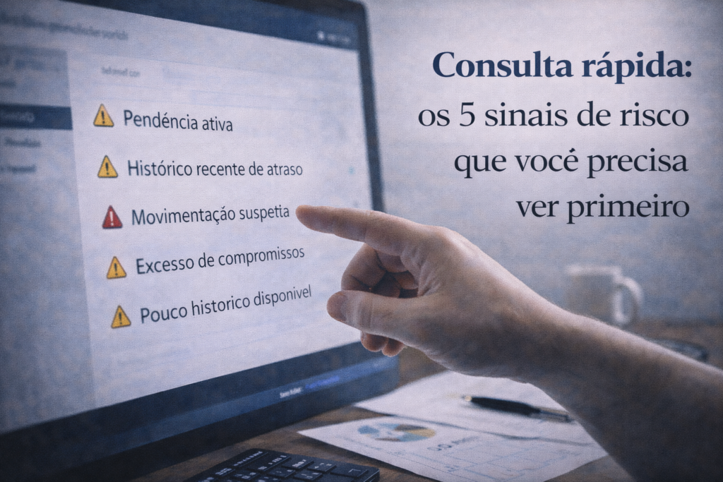 consulta rápida - sinais de risco
