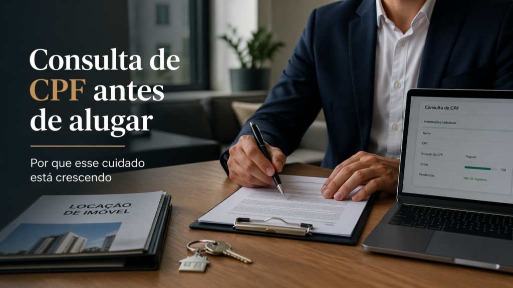 consulte cpf antes de alugar