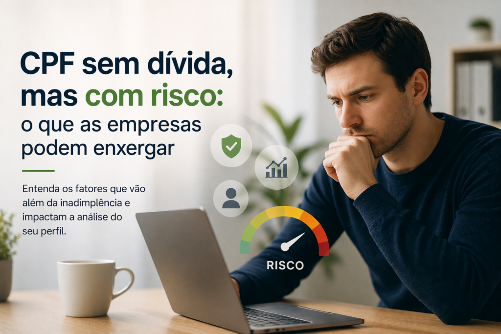 cpf sem divida, mas com risco, o que estão enxergando